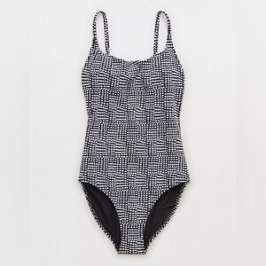 Aerie Black and White One Piece Swimsuit XL